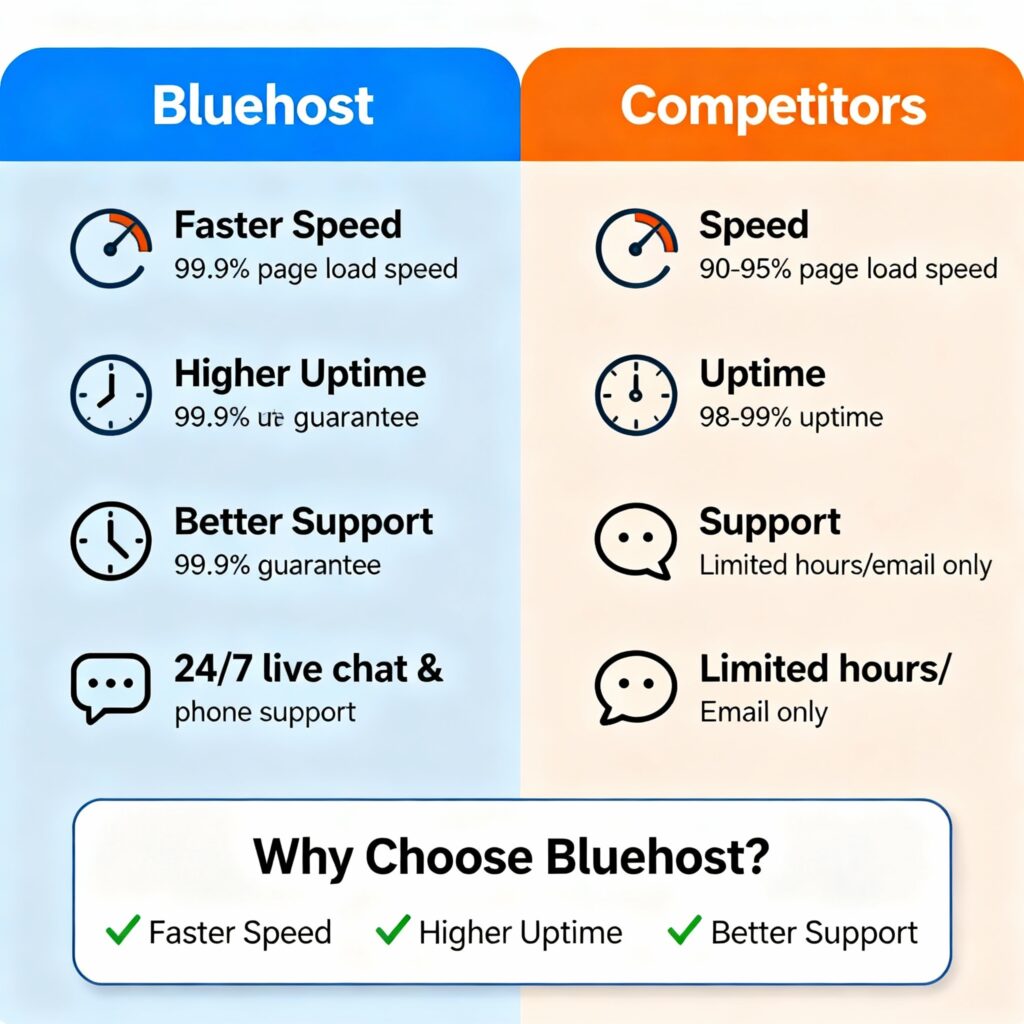 Why Bluehost Is the Best Web Hosting Provider in 2025 & 2026 bluehost comparision web hosting