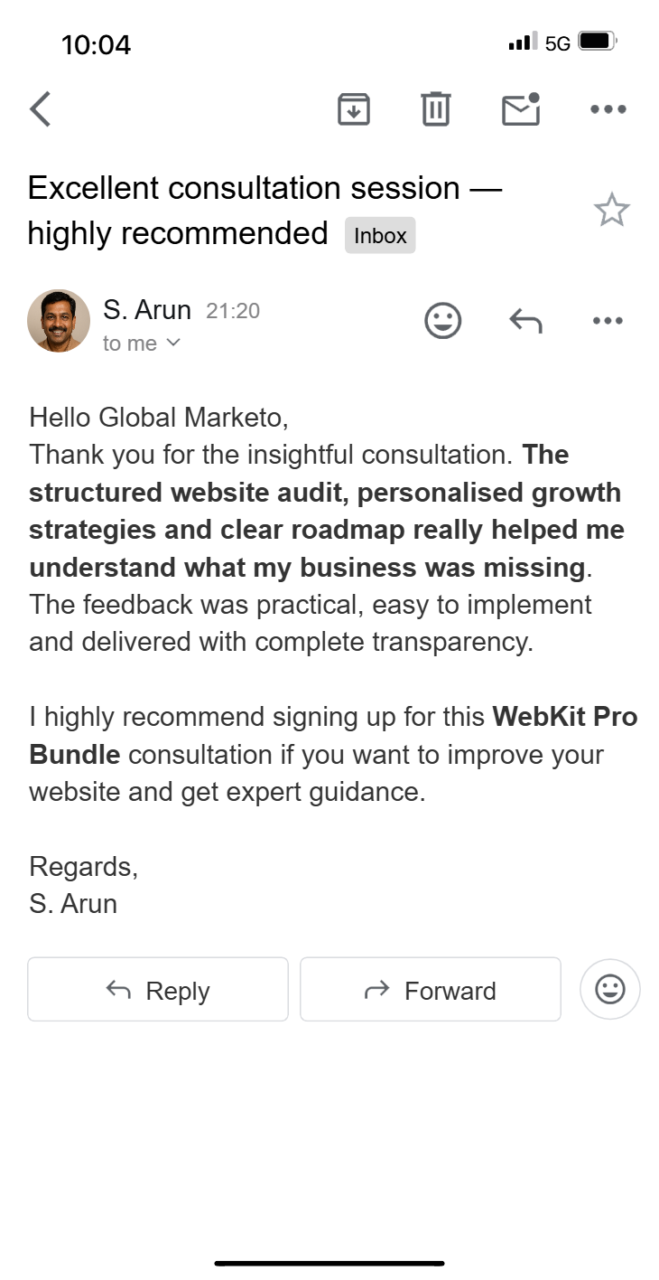 Feedback Email
