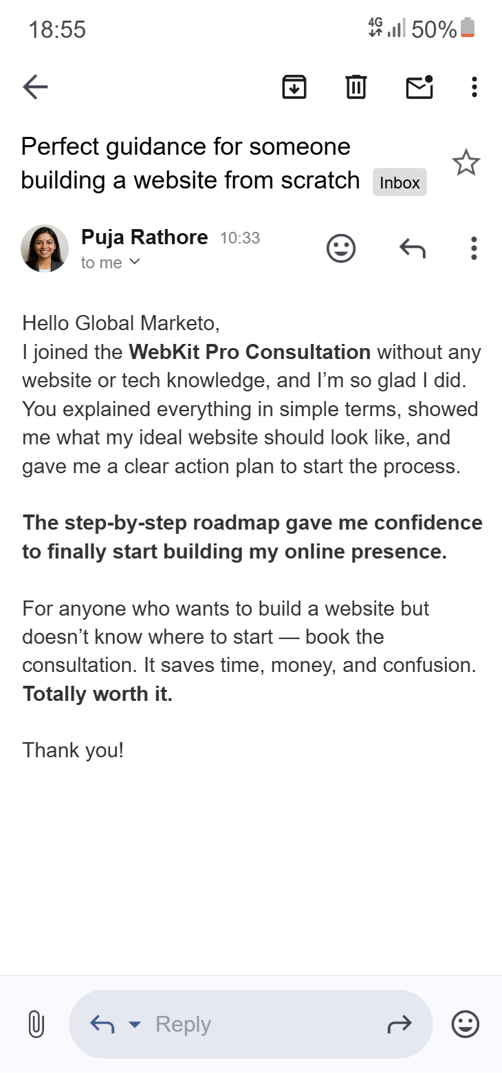 Feedback Email